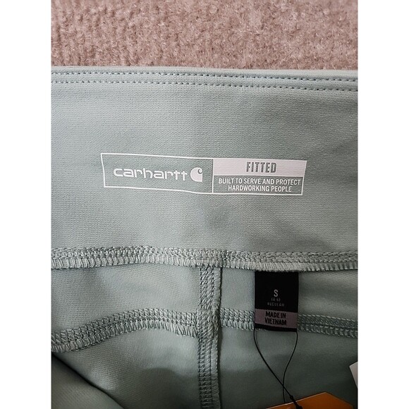 Carhartt Force Lightweight Utility Leggings Womens S 4-6 Light Turquoise NEW - Picture 6 of 10